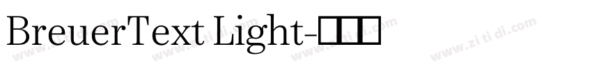 BreuerText Light字体转换